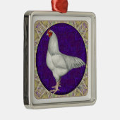 Ixworth Rooster Metalen Ornament (Rechts)