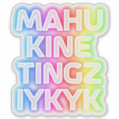 Iykyk Sticker (Voorkant)