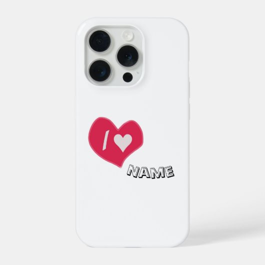 “I🤍You Heart – Cute Romantic Gift Design” (Verso)