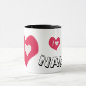 “I🤍You Heart – Cute Romantic Gift Design” Mok (Midden)