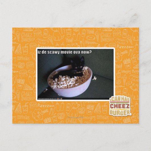 Iz de scawy film eicellen nu? briefkaart (Voorkant)