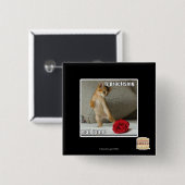 Iz die mah tango oefent vierkante button 5,1 cm (Voorkant /achterkant)