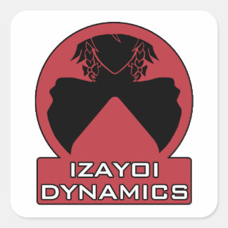Izayoi Dynamics Logo met tekst Vierkante Sticker