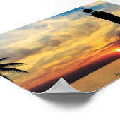 Izmir Clock Tower, Sunset Turkey Poster (Hoek)