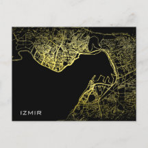 Izmir Gold Style Art Map