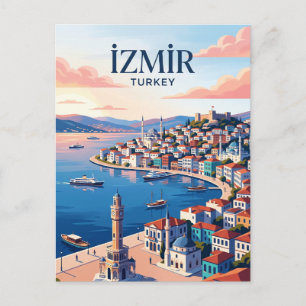 İzmir Silhouet Turkije Briefkaart