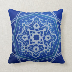 Iznik Floral Etnische Tribale Turks Mosaic Pottery Kussen