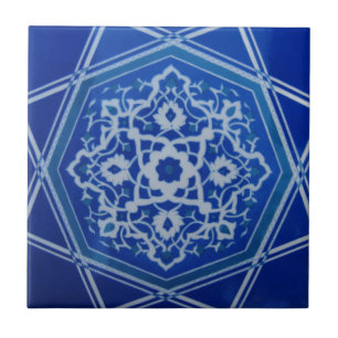 Iznik Floral Etnische Tribale Turkse mozaïekaarte Tegeltje