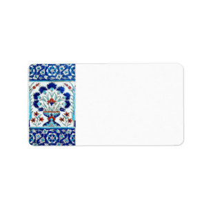 Iznik keramiek etiket
