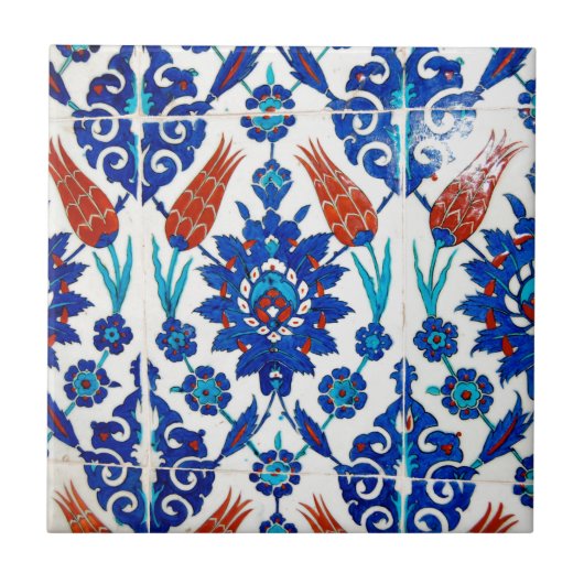 Iznik Oriental Tile Design Tegeltje (Voorkant)