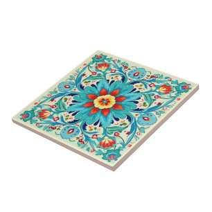 Iznik pastel Azure Harmony Tegeltje