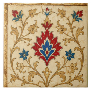 Iznik Rode Tulp Bloem Ottoman Kunst Tegeltje
