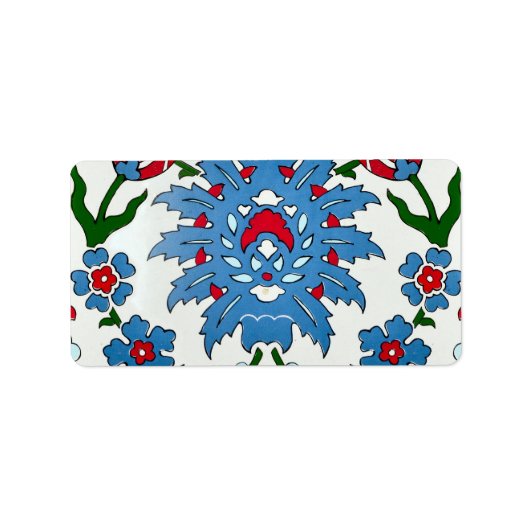 iznik-tegel etiket (Voorkant)