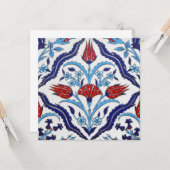 iznik-tegel kaart (Voorkant / Achterkant in situ)