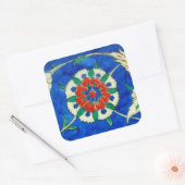 iznik-tegel vierkante sticker (Envelop)