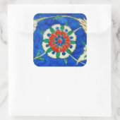 iznik-tegel vierkante sticker (Tas)
