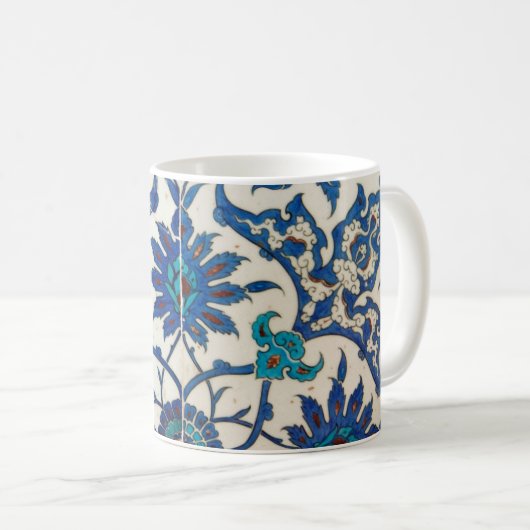 Iznik Tegels blauw Koffiemok (Voorkant rechts)