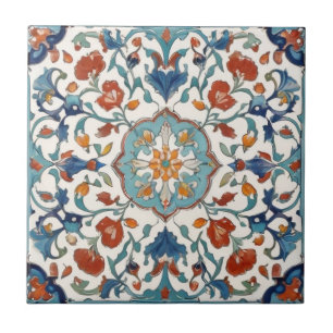 Iznik Turks Bloemen Antiek Stijl Tegeltje
