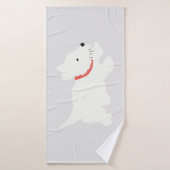 Izzie Le Westie (Serviette de bain)