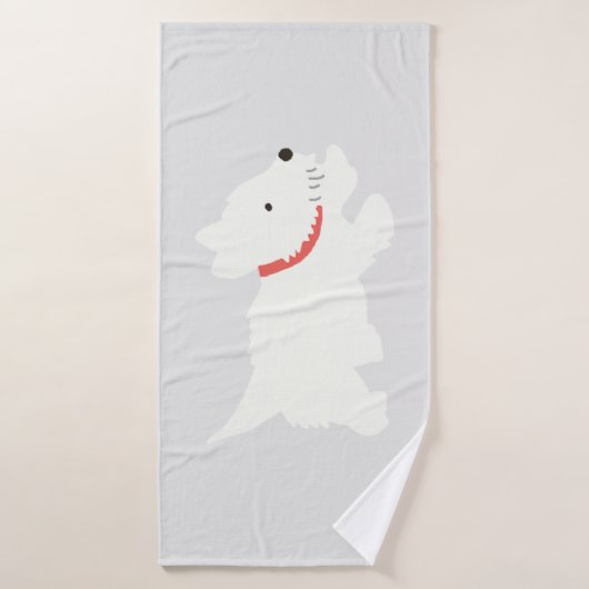 Izzie Le Westie (Serviette de bain)