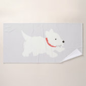 Izzie Le Westie (Serviette de bain)