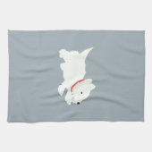 Izzie The Westie Theedoek (Horizontaal)