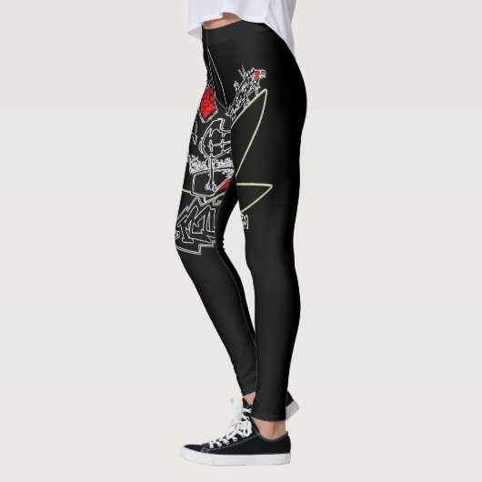 Izzumman Femmes Vêtements Leggings Noir (Gauche)
