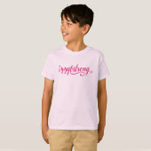 #IzzyBStrong Girls' T-Shirt (Hot Pink) (Voorkant volledig)