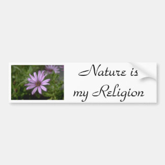 j0145356, De natuur is mijn religie Bumpersticker