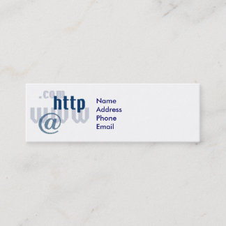 j0254444, NameAddressPhoneEmail Mini Visitekaartje