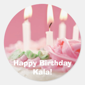 j0422320, Happy Birthday Kala! Ronde Sticker