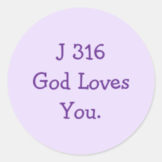 J316 Evangelie  Ronde Sticker