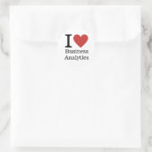 J'❤️ adore Business Analytics STICKER (Sac)