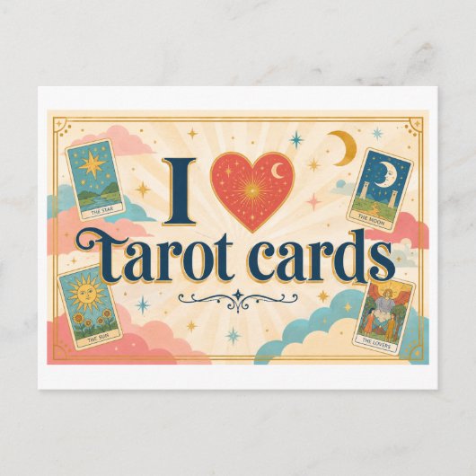 "J'[Aime] Cartes de Tarot" (Devant)