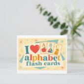 "J'[Aime] Cartes Flash Alphabet" (Debout devant)