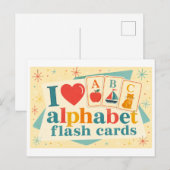 "J'[Aime] Cartes Flash Alphabet" (Devant / Derrière)