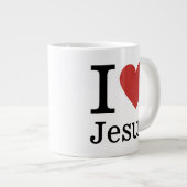 J❤️aime Jésus CUSTOMIZABLE Jumbo Mug (Devant droit)