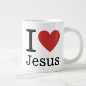 J❤️aime Jésus CUSTOMIZABLE Jumbo Mug (Droite)