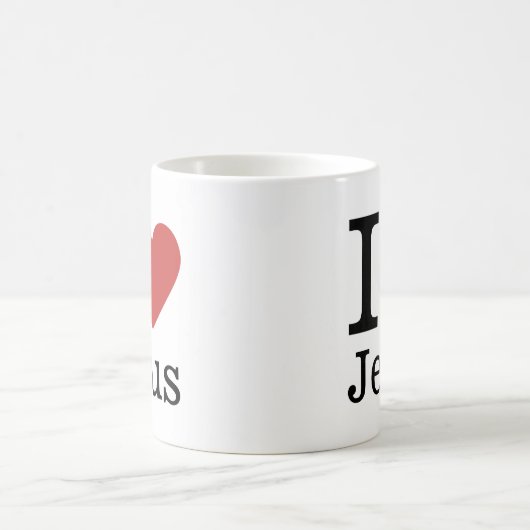 J❤️aime Jésus CUSTOMIZABLE Mug (Centre)