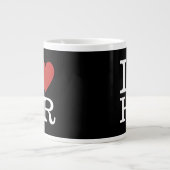 J'❤️ Aime Jumbo Mug HR - Pour Le Personnel Du Dépa (Devant)