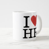 J'❤️ Aime Jumbo Mug HR - Pour Le Personnel Du Dépa (Devant droit)
