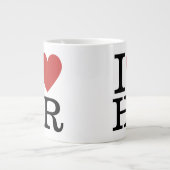 J'❤️ Aime Jumbo Mug HR - Pour Le Personnel Du Dépa (Devant)