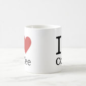 J❤️Aime La Mug De Café (Blanc) (Centre)