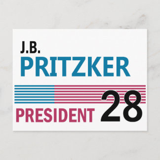 J.B. Pritzker 2028 Briefkaart