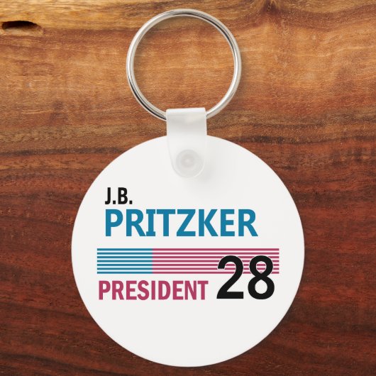 J.B. Pritzker 2028 Sleutelhanger (Achterkant)