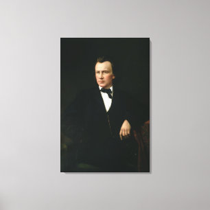J. Brahms, c.1860 Canvas Afdruk