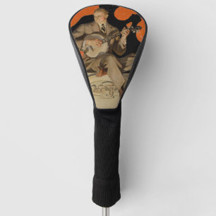 J.C. Leyendecker Banjo Speler 1920 Art Deco Kunst Golfheadcover