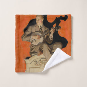 J.C. Leyendecker Joueur de banjo 1920 Art déco Art
