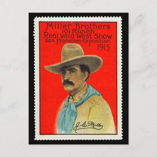 J.C. Miller de la carte 101 Ranch Poster Stamp Car (Devant)