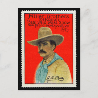 J.C. Miller van de 101 Ranch Poster Stamp Card Briefkaart